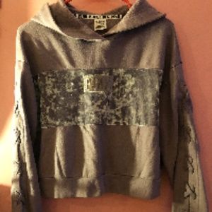 VICTORIA SECRET HOODIE WITH VELVET SIZE XS